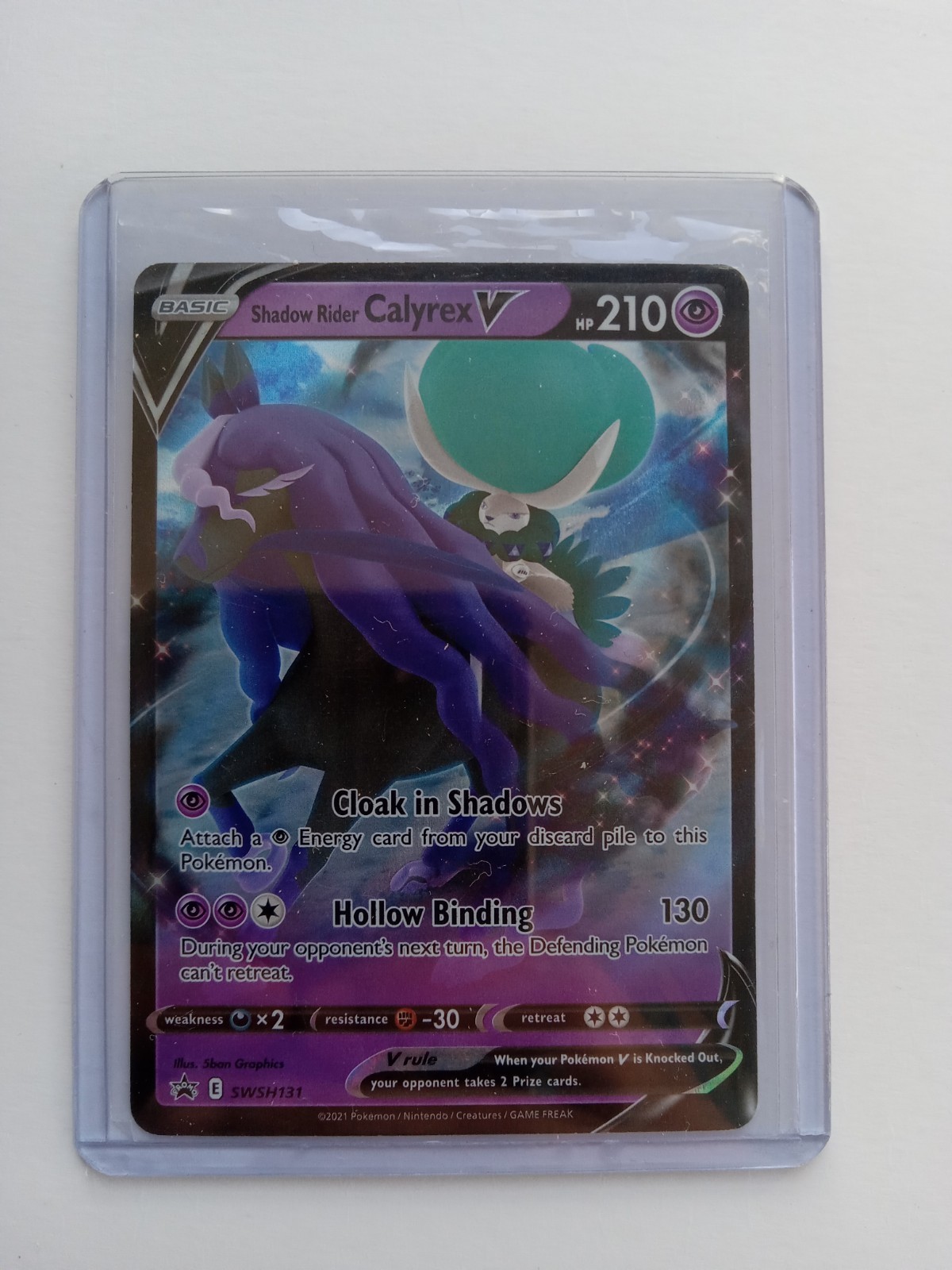 Shadow Rider Calyrex V SWSH131 NM Pokemon Card