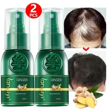 2PCS Hair Growth Spray Anti Hair Loss Fast Regrowth Scalp Treatment Serum 30ml