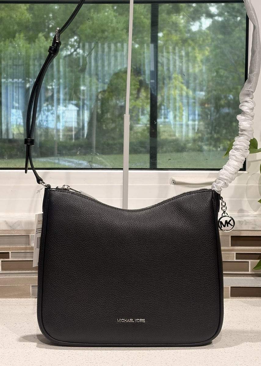 MICHAEL KORS NAYLA MEDIUM ZIP MESSENGER CROSSBODY BAG TOTE PURSE