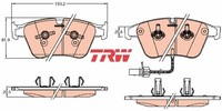TRW GDB2177 Bremsbelagsatz FüR Scheibenbremse Bremsbelagsatz BremsbeläGe