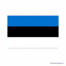 Estonia Flag Sticker Decal Car Bumper Truck Motorcycle Vinyl 5x3 USA Made