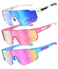 Qally Kids Sunglasses Youth Baseball Softball Sunglasses For Girls Boys Age