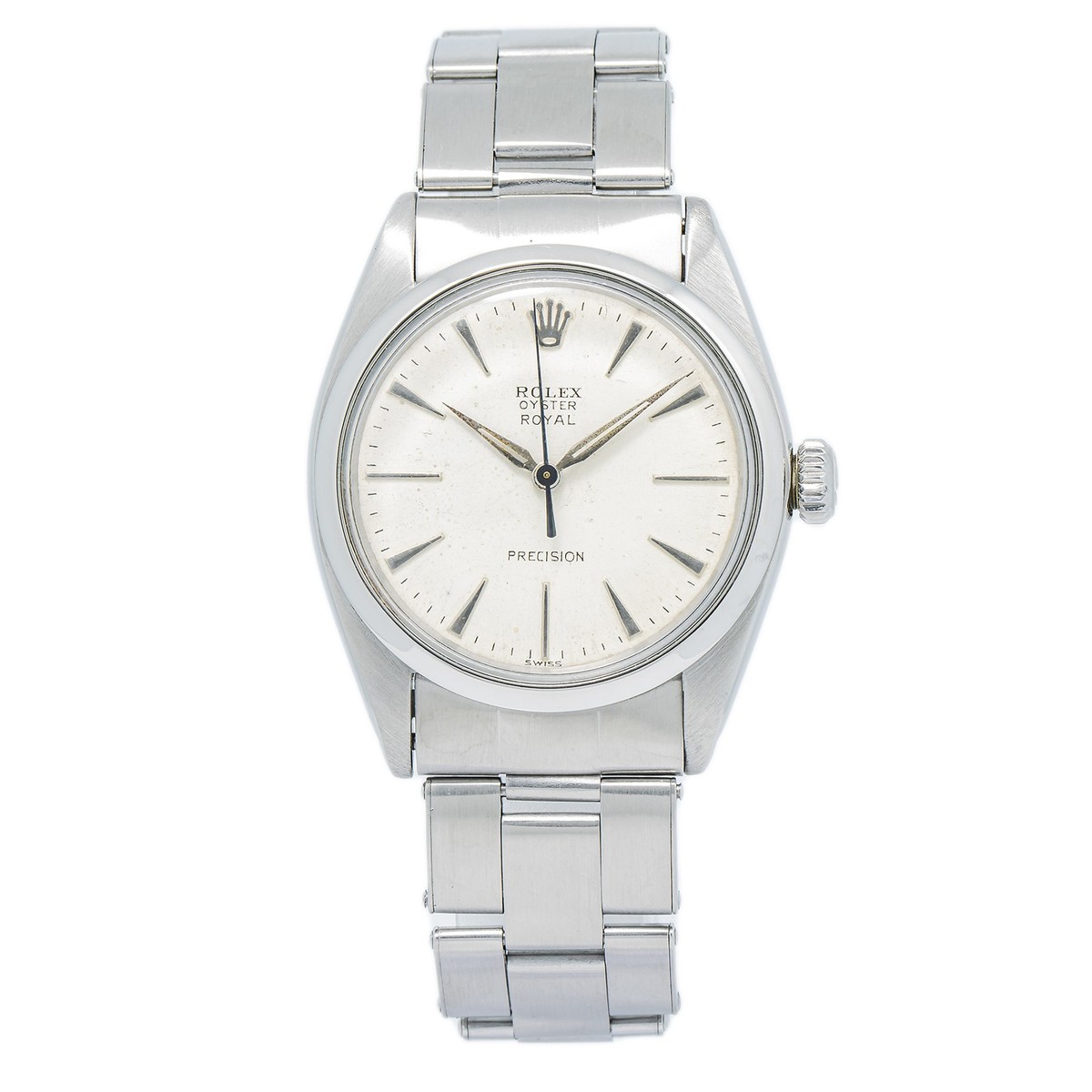 Rolex Oyster Royal Precision 6426 SS Silver Index Dial Manual