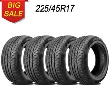 Set Of 4 Sentinel Shield Hp 22545r17 91v High Performance Passenger Car Tire