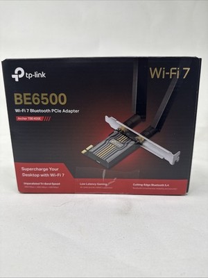 TP-Link WiFi 7 BE6500 PCIe WiFi Card Archer TBE400E | Tri-Band Network Card