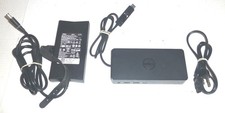 Dell D6000 Docking Station with Dell 130W AC Adapter For USB-C or USB-A Laptops