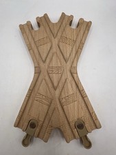 Thomas  Friends Wooden Railway Train X TRACK CROSS TRACK Rare EUC