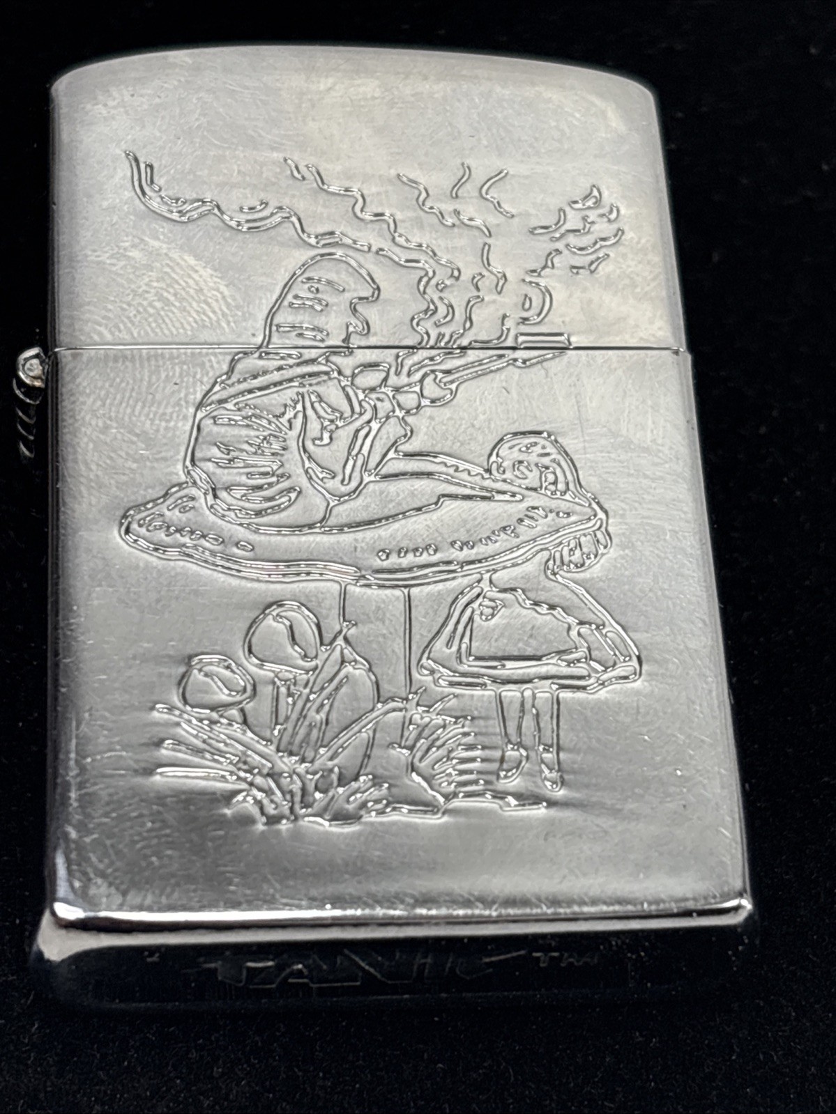Alice In Wonderland Mushrooms Engraved Tank