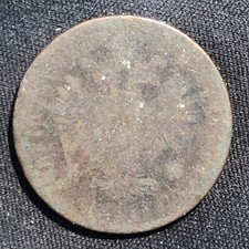 1859-B Austria 1 Kreuzer Copper Coin - AG (About Good) condition