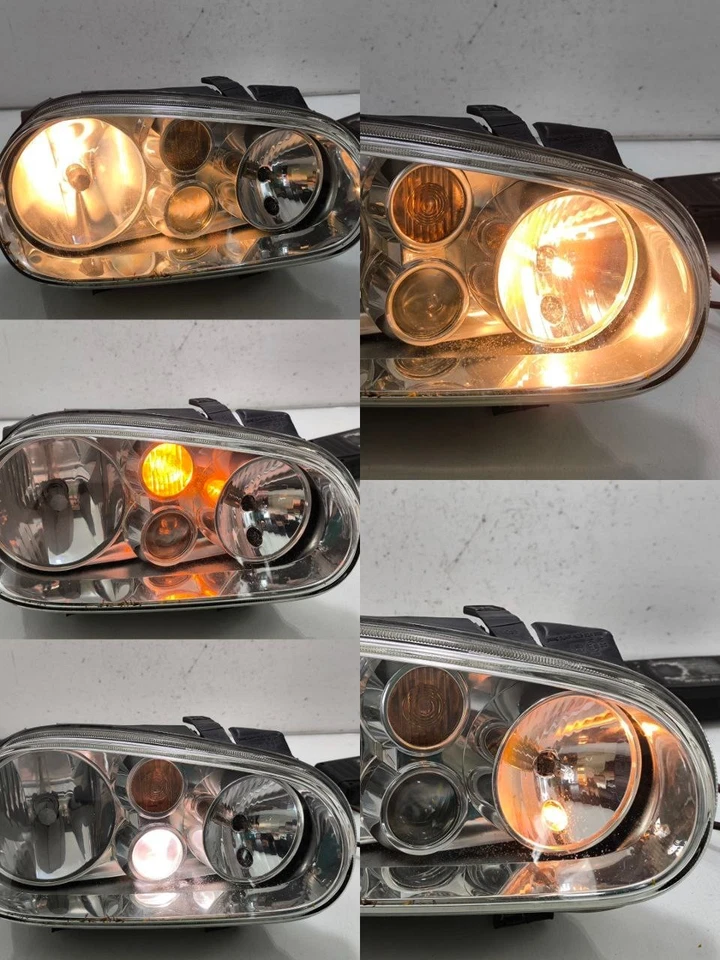 1Pairs Volkswagen VW Golf R32 GTI MK4 00-05 VALEO Glasses Headlight Lights Lamps - Image 2 of 4