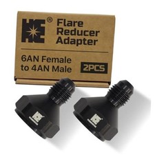 Cosmostar 2 PCS 6AN Female to 4 AN Male Flare Reducer Adapter - High 6AN to 4AN