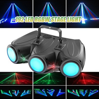 3-Head Airship Projector 30W RGBW LED Pattern Stage Effect Spotlights Lighting