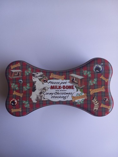 Galleta de hueso de leche para perro lata de Navidad - amantes de los perros, coleccionable de vacaciones - Imagen 2 de 11