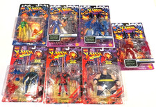7 ToyBiz Figures 1995 Blob Xavier Iceman Genesis Deadpool Phoenix Quicksilver