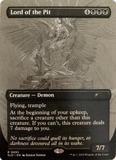 MTG - Lord of the Pit - Sketch - Borderless - Kieran Yanner Secret Lair - Magic