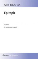Epitaph | Double Satb A Cappella | Alvin Singleton | Englisch | Taschenbuch