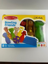 Melissa  Doug K's Kids Bowling Friends Playset 8-Pieces For Kids Age 3 