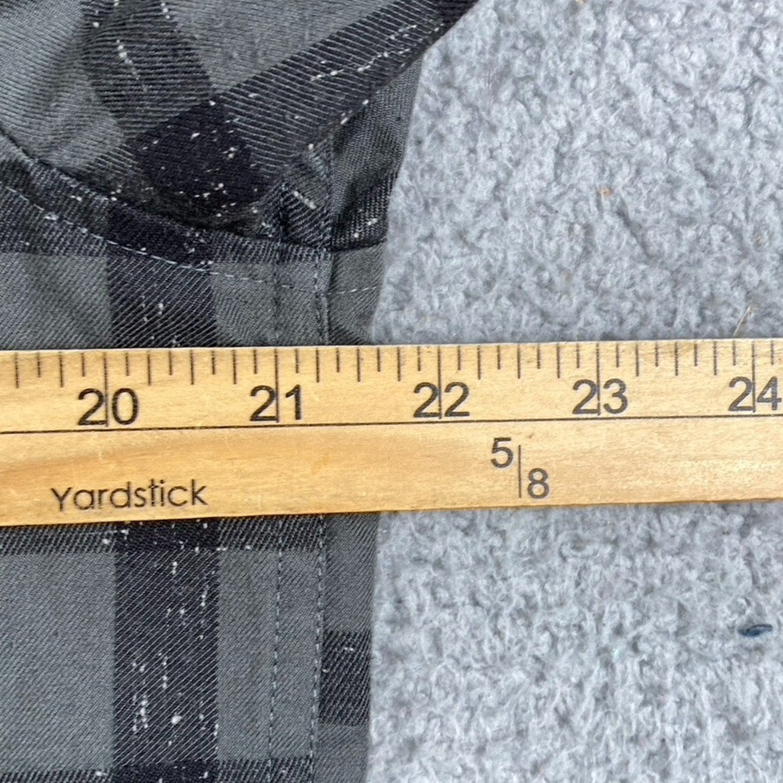 Exofficio Button Up Shirt Men's Medium Gray Plaid Outdoors Fishing Workwear