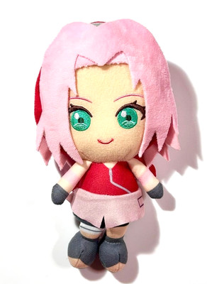 NARUTO Sakura Haruno Nijigen no Mori Chibi Plush Doll Toy 150mm JAPAN new