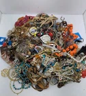 Vintage Costume Jewelry Lot Assorted Necklaces Rings Brooches Bracelets Pins