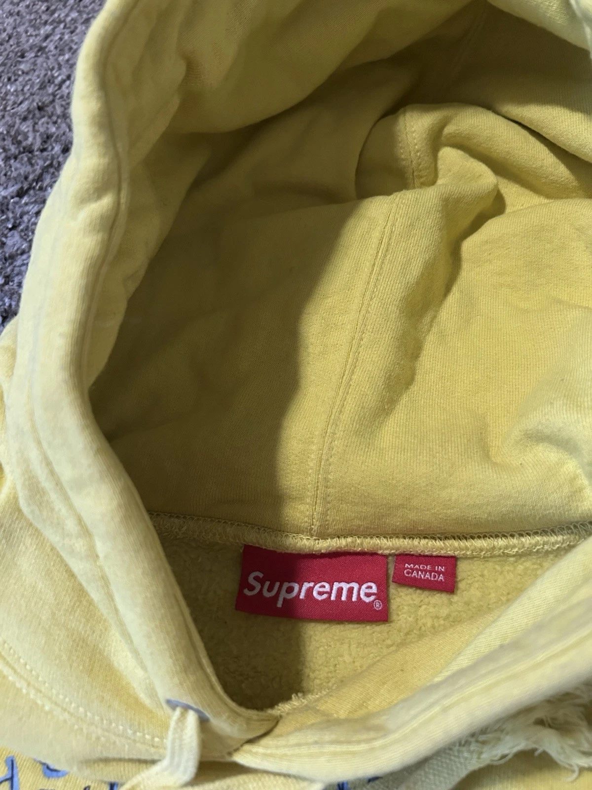 Supreme Daniel Johnston Silver Surfer Felpa con Cappuccio Giallo Medium