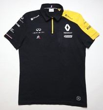 RENAULT F1 TEAM 2019 RACING CREW 1/4 ZIP POLO SHIRT JERSEY LE COQ SPORTIF MENS M