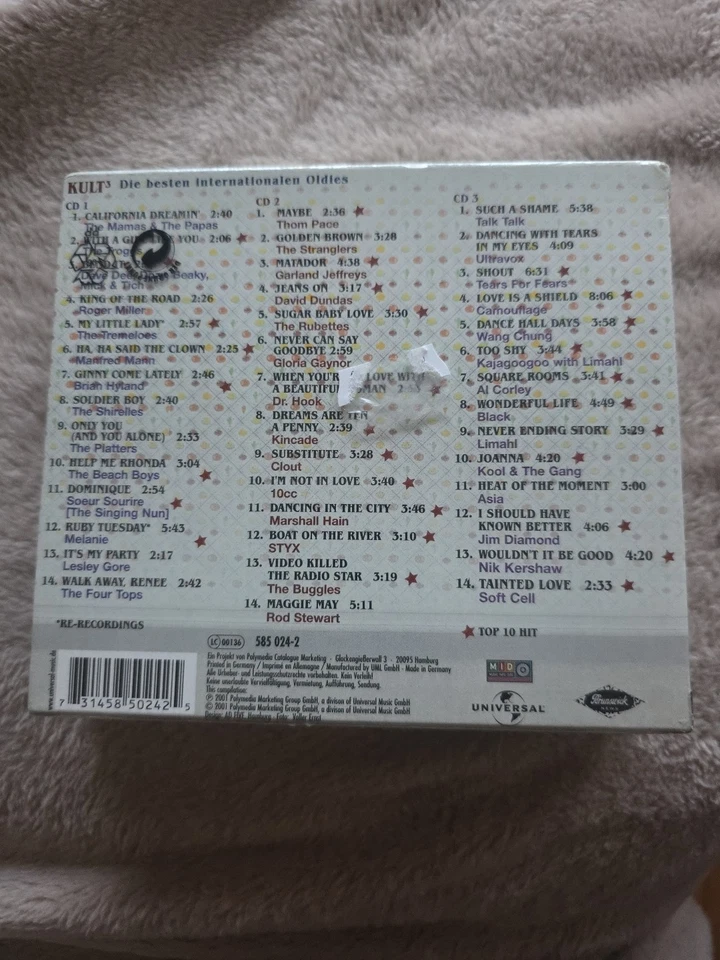 KULT 3 - Die Besten Internationalen OLDIES, 3 CD Box, NEU, OVP - Bild 2 von 3