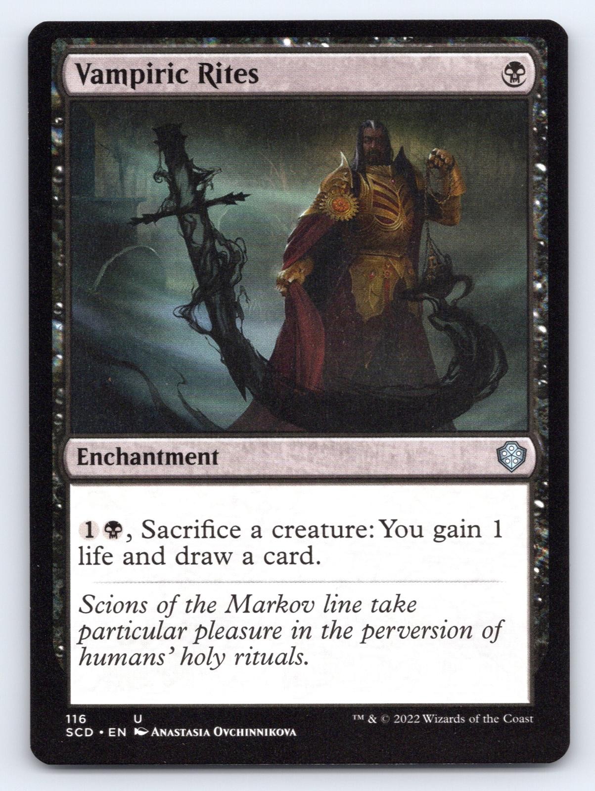 Vampiric Rites 116 Uncommon Starter Commander Decks Magic: The Gathering NM