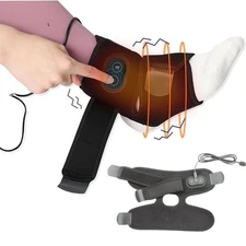 1-2x Electric Foot Ankle Massager Heating Compress Vibration Relaxation Brace US