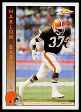 Harlon Barnett, 1992 Pacific, #51, Cleveland Browns,