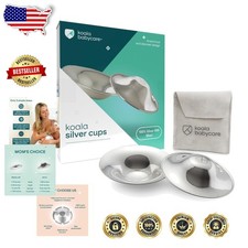 Maxi Size 100 Silver Nipple Shields - Soothe Sore Cracked Nipples - Nursing ...
