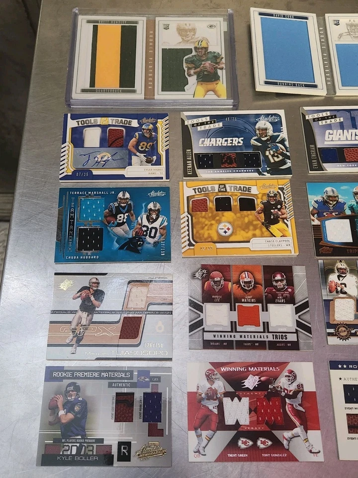 NFL Panini & Topps Double/Triple/Quadruple Patch Collection + 2 Rookie Booklets  - Image 3 of 4