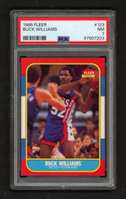 1986-87 Fleer Buck Williams PSA 7 Rookie Card RC NM #123 New Jersey Nets. rookie card picture