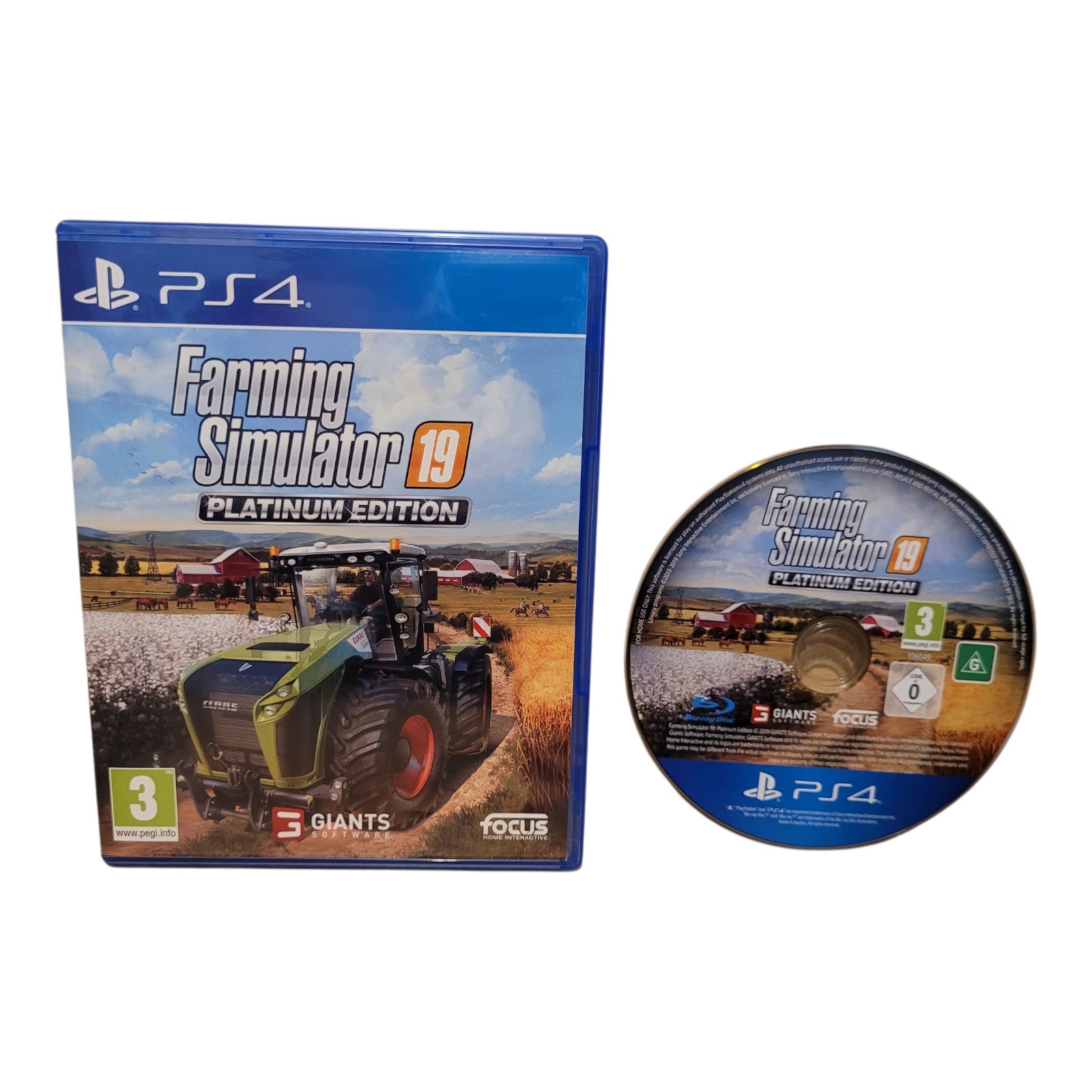 Farming Simulator 19 Platinum Edition PS4 EXCELLENT Condition PS5 Compatible