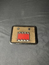 90's NHK Mascot Domo Kun Embroidery Faux Fur Furry Monster Hippie Belt Buckle