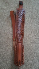 Hunter leather padded rifle sling Deer
