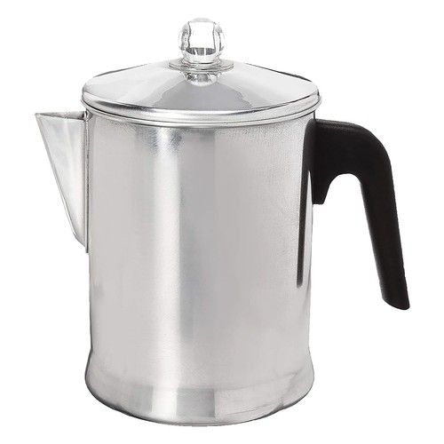 Today Aluminum Stove Top Percolator Maker Durable, Brew Coffee On Stovetop, 9...