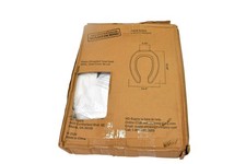 Maintenance Warehouse Plastic Elongated Toilet Seat White Open Front No Lid