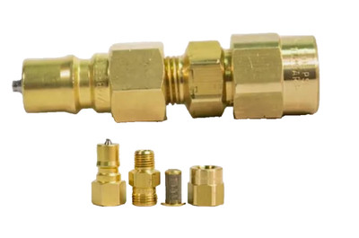 Carpet Cleaning   Inline Filter Brass Quick Connect Plug