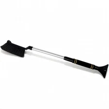 TrexNYC 22-30" Extendable Snow Brush & Ice Scraper, Scratch-Free for Cars & SUVs
