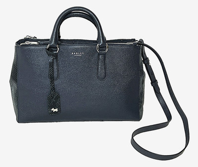 Radley Handtasche Umhängetasche Handtasche Medium Hampstead Navy Blau Leder