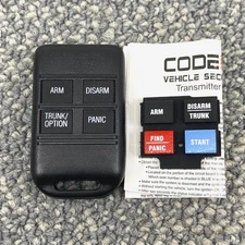 CODE ALARM Key Fob Remote - GOH-4BL98 - Keyless Alarm + Extra Button Pad