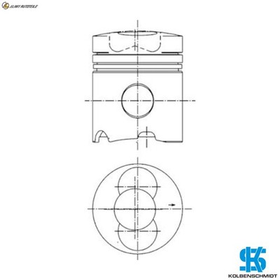 KOLBEN 99343600 STD FÜR F 3L 913 3.1L 3cyl F 4L 913 4.1L 4cyl F 6L 913 6.1L