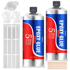 5 Minute Epoxy Glue, Clear Epoxy Resin Adhesive, Quick Dry Welding Repair Glue,