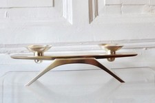 WMF Ikora Leuchter Kerzenständer Kurt Radtke Messing versilbert Vintage