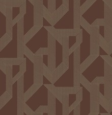Wallpaper Franz Paprika & Gold Modern Deco Ge...