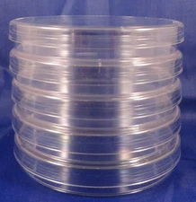 5, 100mm x 15mm Sterile Plastic Petri Dishes with Lids  - Heavy Duty!!!