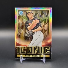 Manny Machado 2023 Bowman Chrome Baseball Iconic Refractor #BI-16