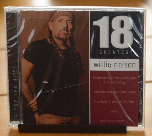 WILLIE NELSON CD "18 GREATEST" [NEW] 2006 COMPILATION [MR4-B1B] - Afbeelding 1 van 4