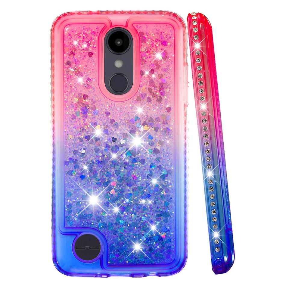 Capa telefone areia movediça glitter dinâmica líquido para LG AR 12/Risio 3/2 Plus - Imagem 2 de 4